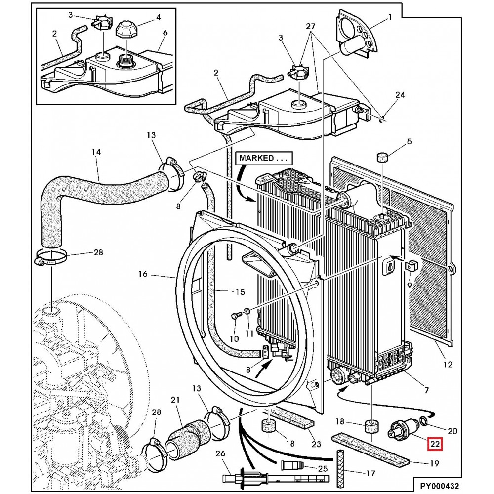 Termostato Original Radiador Tractores John Deere De Cilindros Series