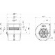 Ventilador centrífugo simple 24v