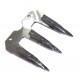 Dedo triple BCS Duplex agujero roscado