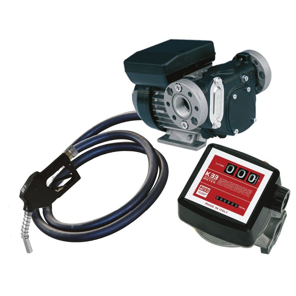Kit trasvase gasoil 56l/min 220V pistola manual cuentalitros K33