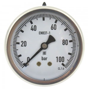 Manómetro Glicerina Inox. Dia. 63 mm 0-60 Bar Post 1/4