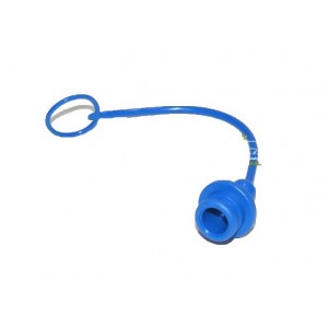 Tapón macho para enchufe 1/2" hembra azul